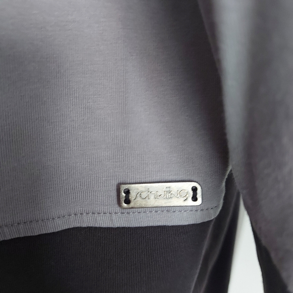 Schwiing Full zip athletic jacket. Black/ gray sweater, size L - Picture 6 of 10